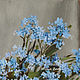 Order Oil painting ' forget-Me-not azure gaze'. yuliabogun. Livemaster. . Pictures Фото №3