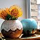 Дизайнерская Ваза шар, круглая интерьерная вазочка для цветов. Бутылки. LAMA - Красивая посуда. Интернет-магазин Ярмарка Мастеров.  Фото №2