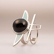 Ring "Toothy" (silver, enamel)