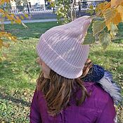Аксессуары handmade. Livemaster - original item Caps: Pink Winter woolen hat for girls. Handmade.