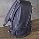 Order Backpack leather men's 'Lucas' (Dark blue). DragonBags - Rucksack leather. Livemaster. . Backpacks Фото №3
