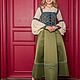 Сарафан в Русском стиле Шафран. Сарафаны. Дизайнерские платья Valensia Atelier. Интернет-магазин Ярмарка Мастеров.  Фото №2