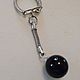 Order Keychain with natural jet is large! ball 15 mm. marusjy. Livemaster. . Key chain Фото №3