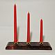 Подсвечник из красной яшмы на 3 свечи, Подсвечники, Ижевск,  Фото №1