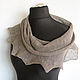 Linen scarf natural grey Snood scarf, Scarves, Jelgava,  Фото №1