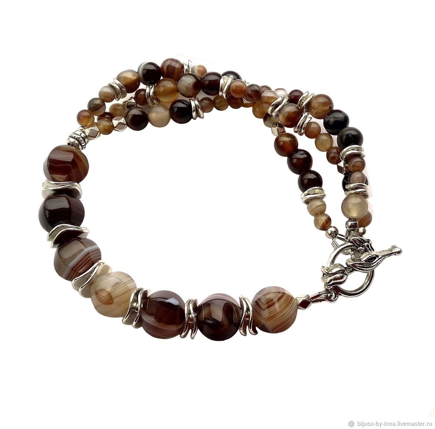 Stone Beaded Bracelet Agate Online On Livemaster Bracelets Handmade Livemaster Stone Beaded Bracelet Agate