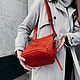 Кожаная сумочка "Молли" в красном цвете. Классическая сумка. Heisen. Ярмарка Мастеров.  Фото №5