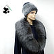 Fur detachable collar boa Fox fur.TC-423, Collars, Ekaterinburg,  Фото №1