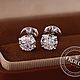 Золотые серьги пусеты с бриллиантами по 1.5 карат. Серьги-пусеты. FROLOF JEWELRY. Интернет-магазин Ярмарка Мастеров.  Фото №2