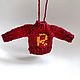 Заказать Елочная игрушка мини свитерок Рон Уизли. ArtKnitDesign Свитера Уизли. Ярмарка Мастеров. . Елочные игрушки Фото №3
