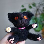 Куклы и игрушки handmade. Livemaster - original item Blackie 8,5 cm. Handmade.