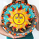 Order Decorative plate 'the energy of the Sun' hand painted. Art by Tanya Shest. Livemaster. . Plates Фото №3