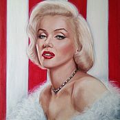 Картины и панно handmade. Livemaster - original item Oil painting Portrait of Marilyn Monroe. Handmade.