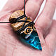 Кулон  из дерева Наконечник стрелы Pattern Arrowhead. Подвеска. Green Wood. Интернет-магазин Ярмарка Мастеров.  Фото №2