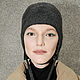Шапка шлем. Шапки. Polina Benefit. Ярмарка Мастеров.  Фото №12