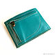 Wallet leather 'Penny' turquoise. Wallets. Svetlana Ohra bags. Online shopping on My Livemaster.  Фото №2