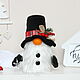 Новогодний Гном Снеговик. Снеговики. Cute Gnome. Интернет-магазин Ярмарка Мастеров.  Фото №2