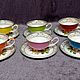 Разноцветный чайный сервиз fine bone china 12 предметов, Сервизы, Москва,  Фото №1