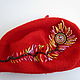 Copy of Takes embroidery FEATHER of the FIREBIRD. Berets. Juliya Laborera. My Livemaster. Фото №5