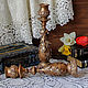 Candle holder large / imitation old copper/ ' Old tavern', Candlesticks, ,  Фото №1