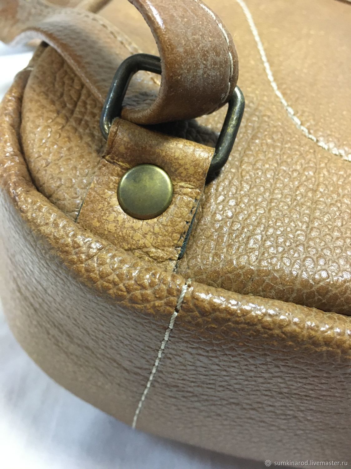 Маленький кожаный рюкзак Краб-4 купить в интернет-магазине Ярмарка ...