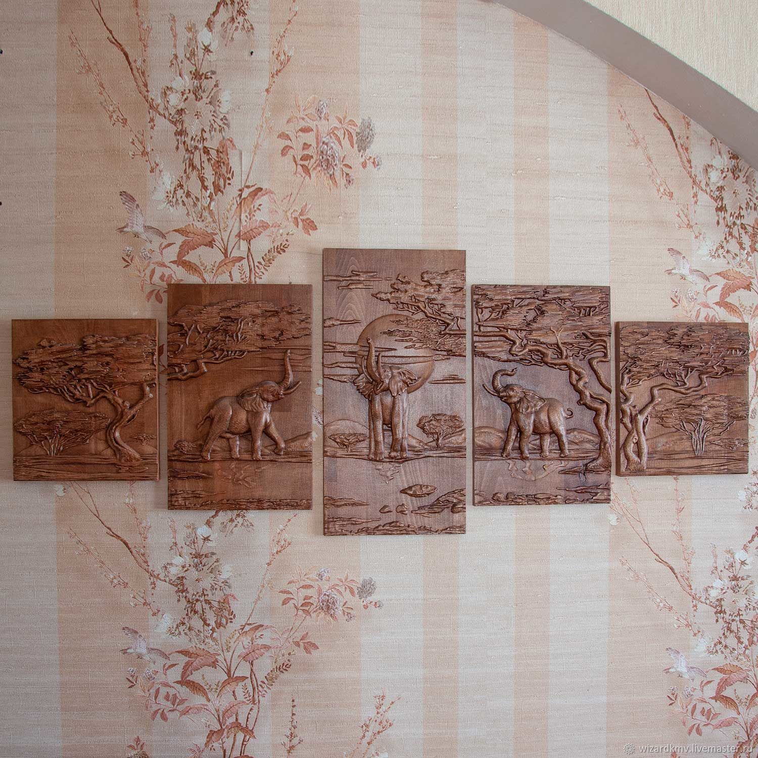 Elephants from 5 paintings, Panels, Pyatigorsk,  Фото №1