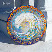 Картины и панно handmade. Livemaster - original item La obra: Ola de felicidad, Mandala ámbar talismán. Handmade.