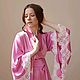 Заказать Пеньюар Премиальный "Пион" длинный. DRESSART Модный Дом Анны Ивановой (dressartcouture). Ярмарка Мастеров. . Халаты Фото №3