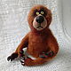 Felted brown bear, Felted Toy, Stavropol,  Фото №1