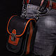 Biker pouch ' Masset 2 '. Waist Bag. Blekerman Handmade. Online shopping on My Livemaster.  Фото №2