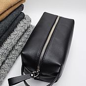 Сумки и аксессуары handmade. Livemaster - original item Dressing case, travel cosmetic bag made of genuine leather. Handmade.