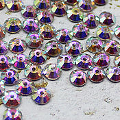 Материалы для творчества handmade. Livemaster - original item Rhinestones 10 pcs 5 mm Rainbow sequins glass. Handmade.