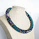 Beaded necklace with a pattern. Necklace. Handmade by Svetlana Sin. Online shopping on My Livemaster.  Фото №2