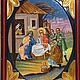 Рукописная икона Рождество из скита Св. Анны, Афон Греция, Иконы, Москва,  Фото №1