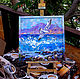 'Dance with Waves' - oil painting with the sea and seagulls. Pictures. Multicolor Gallery. My Livemaster. Фото №5
