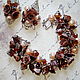 Set 'Latte' bracelet and earrings, Jewelry Sets, St. Petersburg,  Фото №1