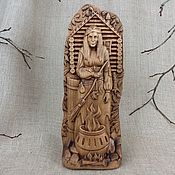 Для дома и интерьера handmade. Livemaster - original item Baba Yaga. Statuette of wood. Folk doll. Handmade.