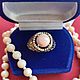Винтаж: Серебряное кольцо с кораллом Кожа Ангела. Кольца винтажные. Grandvintage. Ярмарка Мастеров.  Фото №6