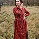 Теплое бордовое платье, повседневное, с длинным рукавом, на осень. Платья. Скромное обаяние (Александра). Ярмарка Мастеров.  Фото №6