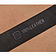 Order Men's leather belt 'Iney', genuine leather. EZCASE - Leather Design Studio. Livemaster. . Straps Фото №3