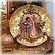 Plate-panel 'Happy Victorian Easter', gold, Utensils, Moscow,  Фото №1