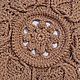 Knitted Embossed Cord Mat Autumn Flower. Carpets. knitted handmade rugs (kovrik-makrame). My Livemaster. Фото №4