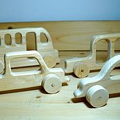 Куклы и игрушки handmade. Livemaster - original item Wooden cars (not a set). Handmade.