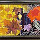 Картина маслом на холсте «Кленовая осень» 40х60, Картины, Москва,  Фото №1