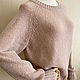 Джемпер "Пудра" с альпакой беби. Джемперы. FAVORITE KNITWEAR (Наталья). Ярмарка Мастеров.  Фото №5