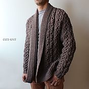 Мужская одежда handmade. Livemaster - original item Men`s sweatshirts: Cardigan mens knitted. Handmade.