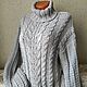 Order Hand-knitted sweater 'Irina' made of semi-cotton. hand knitting from Galina Akhmedova. Livemaster. . Sweaters Фото №3