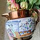 Заказать Винтаж: Антикварный кувшин шинуазри с медным покрытием. Старая Англия. Виктория. Ярмарка Мастеров. . Кухонная утварь винтажная Фото №3