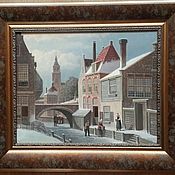 Картины и панно handmade. Livemaster - original item Bridge in Holland. 40h50cm. Handmade.