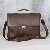 Сумки и аксессуары handmade. Livemaster - original item Men`s leather briefcase 